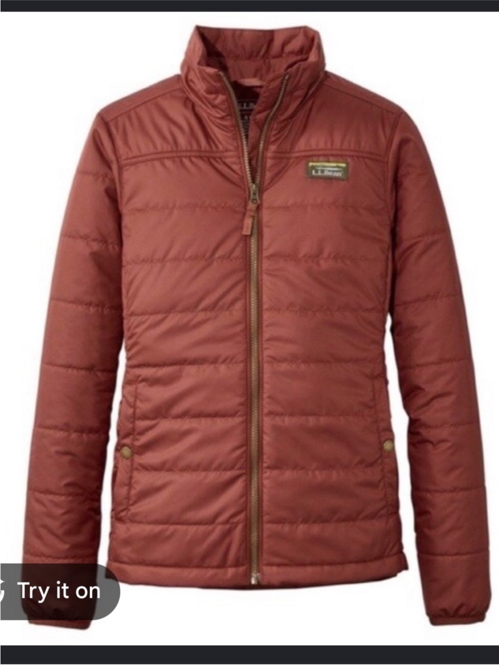 L.L. Bean Quilted Lightweight Jacket Rust size XS